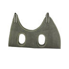 Green mesh animal muzzle on a white background